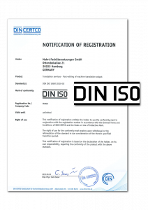 Notification of Registration