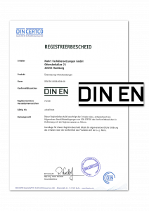 Registrierbescheid